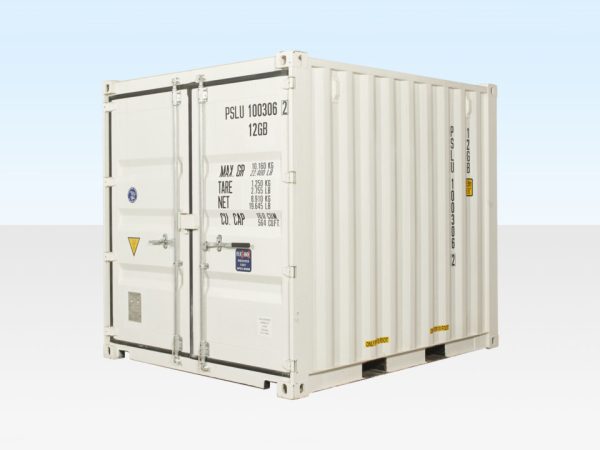 10ft x 8ft Shipping Container (One Trip) White (RAL 9003) - Image 2