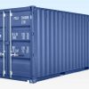 20ft Self Storage Container with Bamboo Floor – Blue (RAL 5010) - Image 3