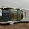Good Price Luxury Glass Wall Aluminum Plate Intelligent Furniture Capsule House Modular Prefab House