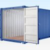 20ft Self Storage Container with Bamboo Floor – Blue (RAL 5010) - Image 4