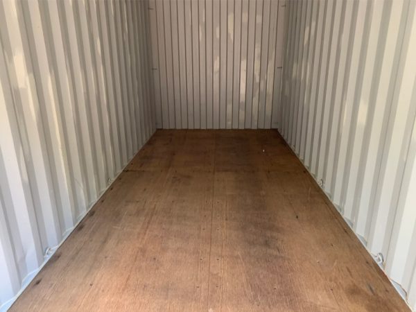 20′ x 8′ x 8.5′ Tall– Wind and Watertight Off Rent Used Shipping / Storage Container – Beige - Image 4