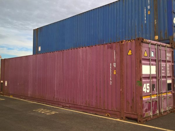 45′ HCPW Shipping Container Blue (RAL 5013) - Image 2