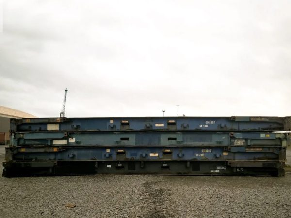 40ft x 8ft Used Shipping Container – Flat-Rack - Image 2