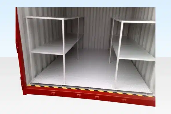 10ft x 8ft Flat Floor Bunded Storage Container exterior view