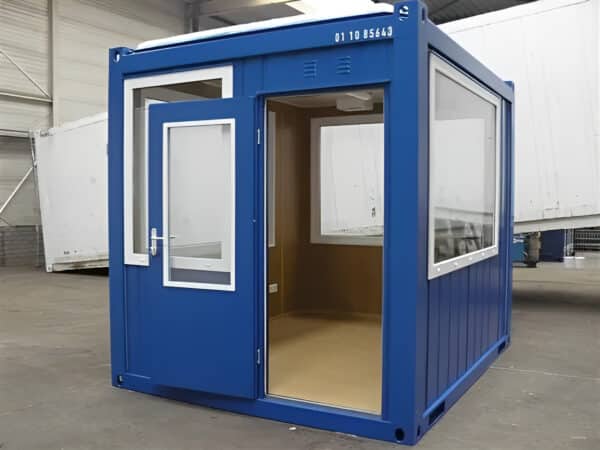 10ft Steel Observation Cabin – Full Glass Unit with Door & 4 Windows - Image 4