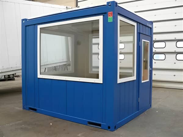 10ft Steel Observation Cabin – Full Glass Unit with Door & 4 Windows - Image 3