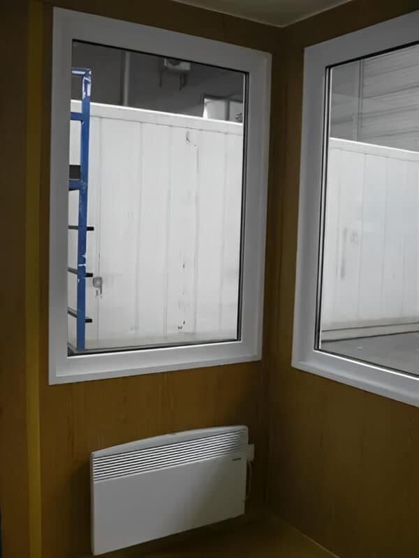 10ft Steel Observation Cabin – Full Glass Unit with Door & 4 Windows - Image 2