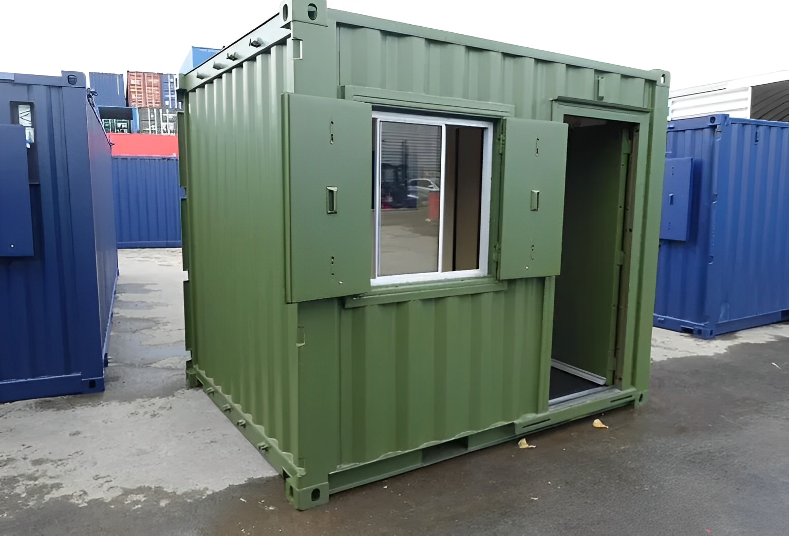 10ft x 8ft custom shipping container office