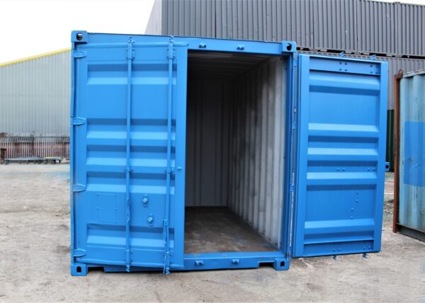 Weather-resistant black cargo container for secure storage solutions
