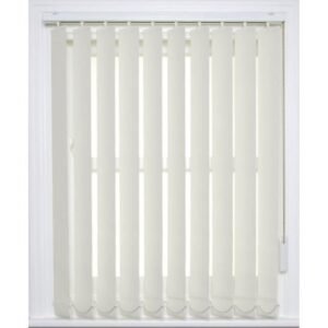 Fire Retardant Jackleg Cabin Vertical Window Blinds – Anti-Bacterial Cream Shade